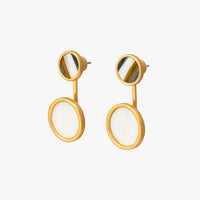 EMILY FEATHER JACKET EARRINGS