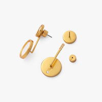 EMILY FEATHER JACKET EARRINGS