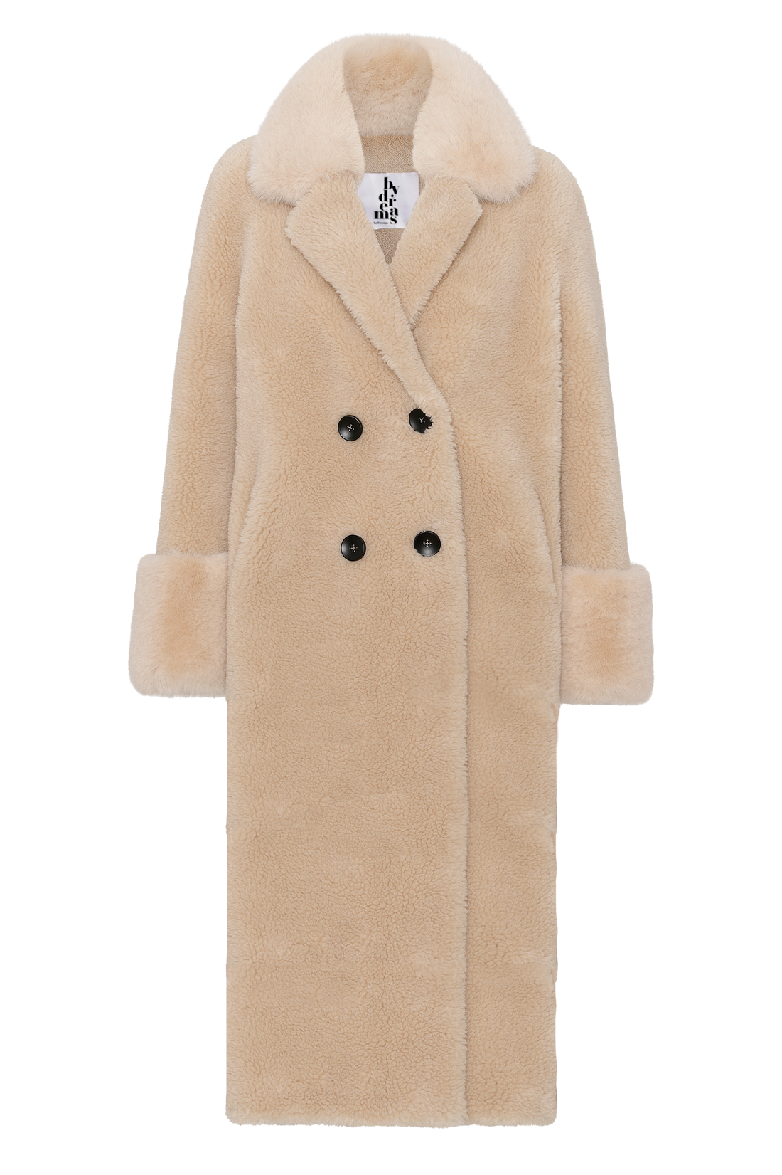 FIONA LONG WOOL COAT - BEIGE