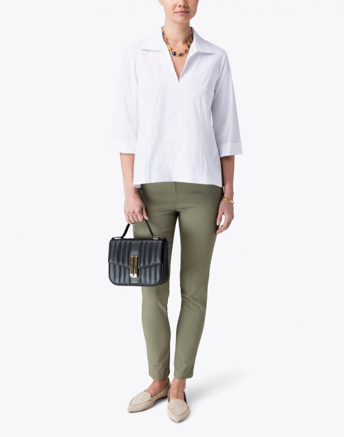 WHITE SWING SHIRT