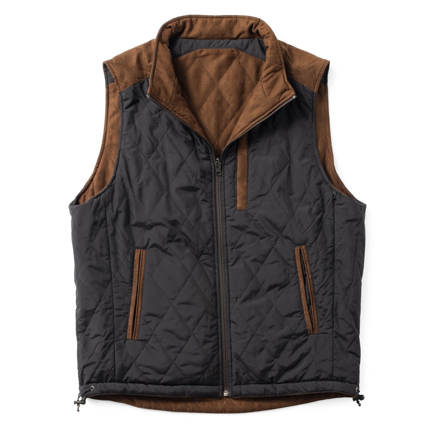 HIGH POINT REVERSIBLE VEST - BLACK & BROWN