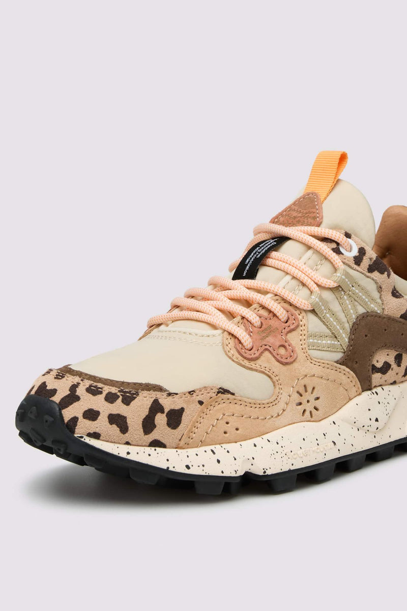 YAMANO 3 UNI SUEDE NYLON SNEAKER - BEIGE/MILK/LIGHT BROWN