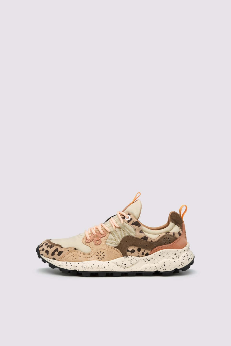 YAMANO 3 UNI SUEDE NYLON SNEAKER - BEIGE/MILK/LIGHT BROWN