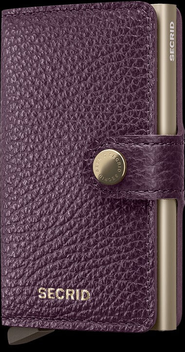 MINIWALLET - PEBBLE GRAPE