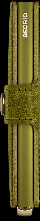 PREMIUM MINIWALLET - STITCH FLORAL OLIVE