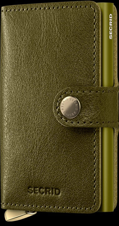 PREMIUM MINIWALLET - STITCH FLORAL OLIVE