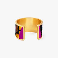 LAYLA WIDE CUFF FEATHER BRACELET