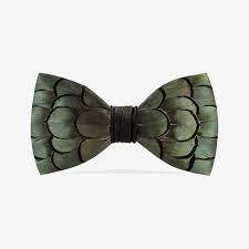 JEFFERY FEATHER BOW TIE
