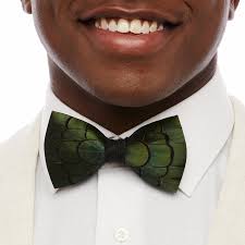 JEFFERY FEATHER BOW TIE