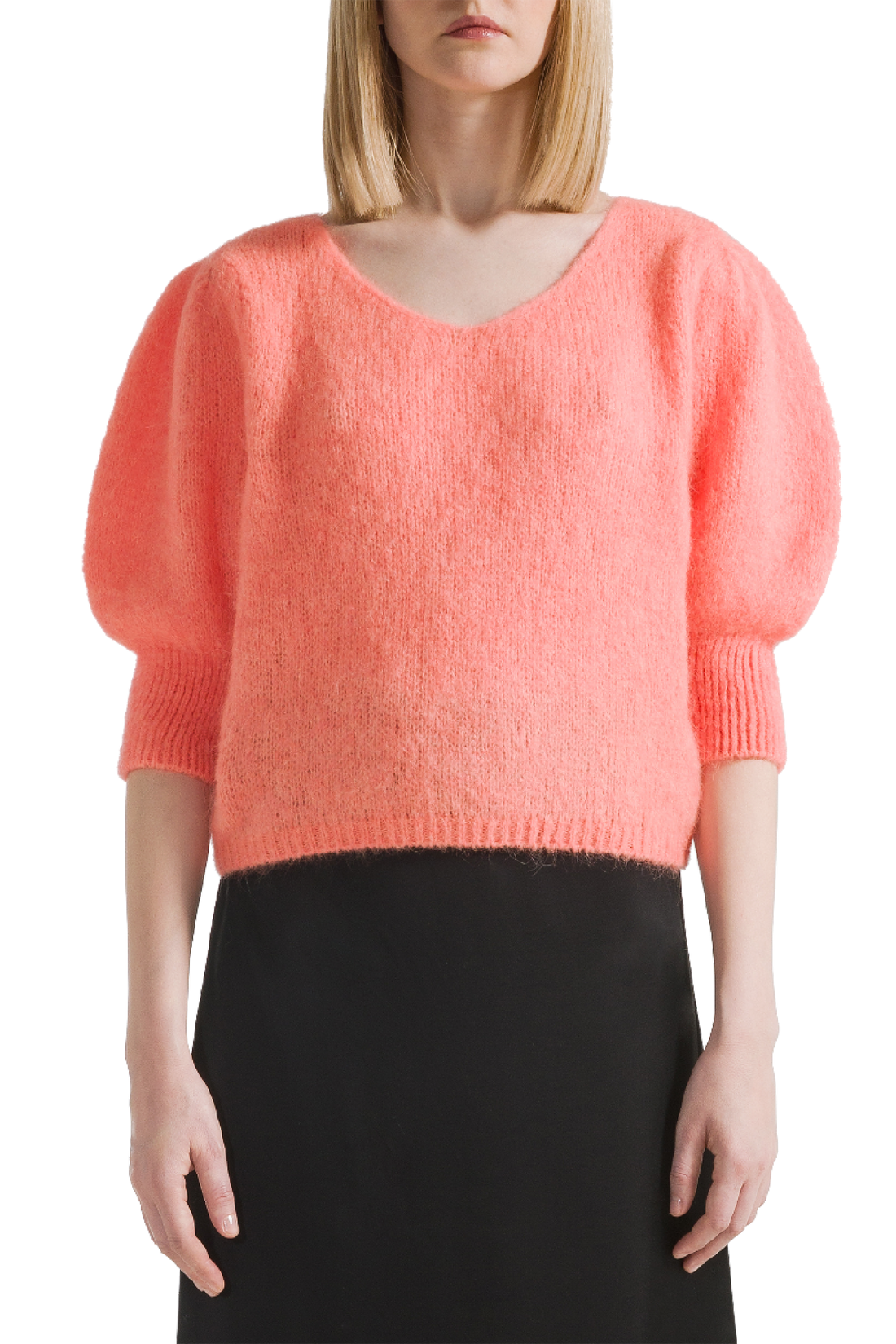 KOA ALPACA BLEND PULLOVER - SALMON