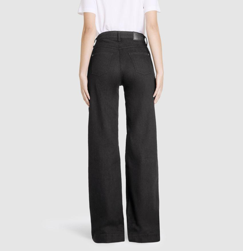 WIDE LEG JEANS - BLACK-BLACK