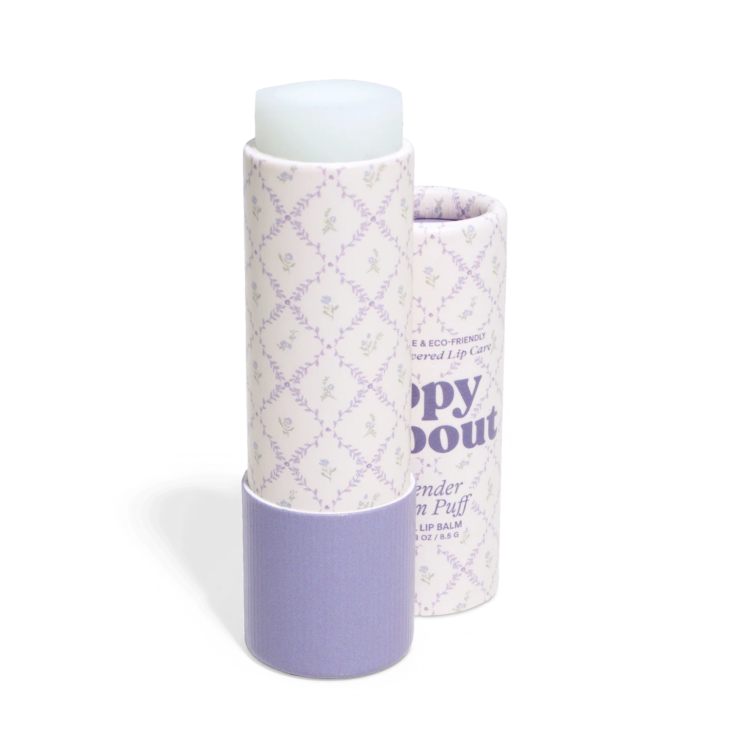 POPPY & POUT LIP BALM COTTAGE COLLECTION - LAVENDER CREAM PUFF