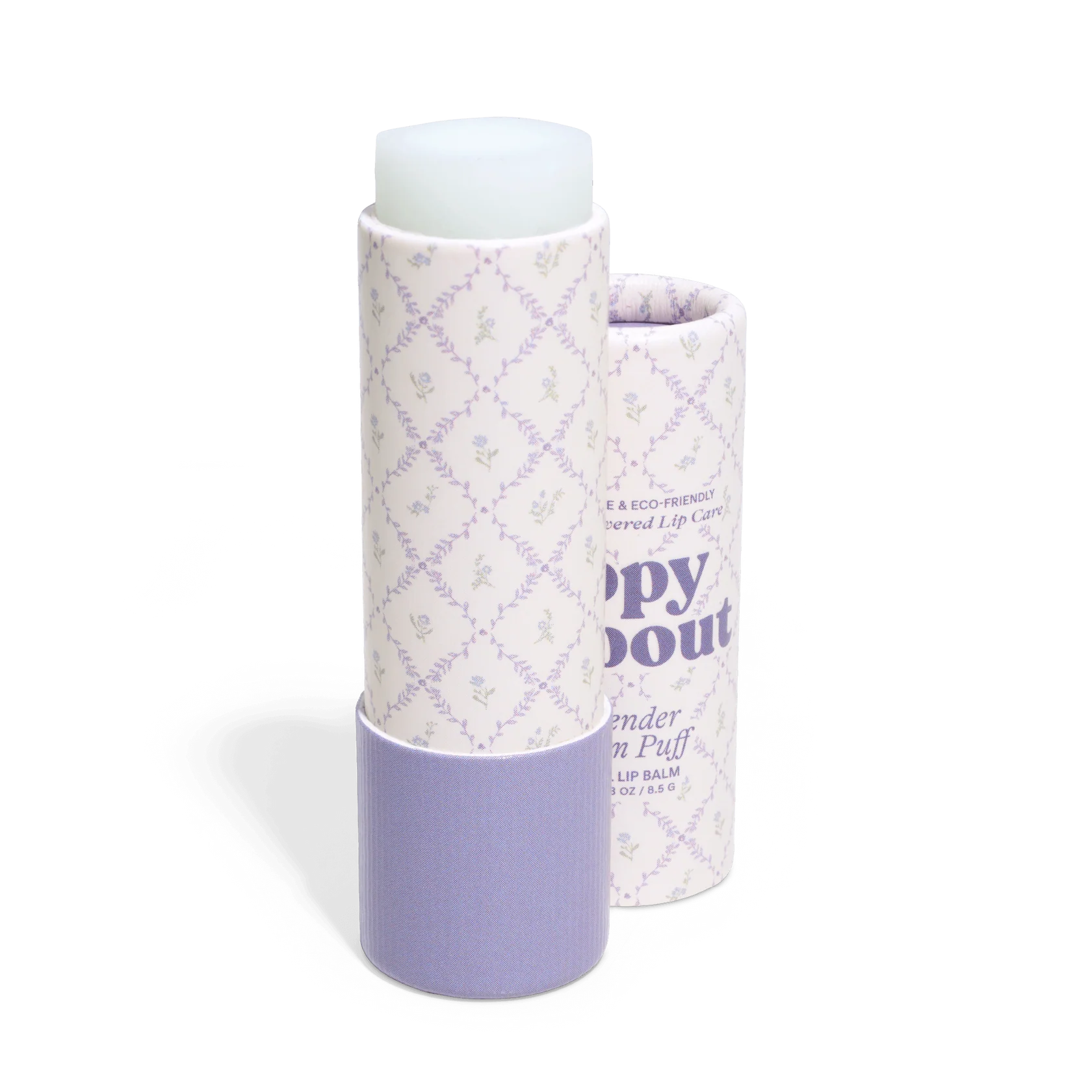 POPPY & POUT LIP BALM COTTAGE COLLECTION - LAVENDER CREAM PUFF