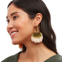 LIMELIGHT GRECIAN FEATHER EARRINGS
