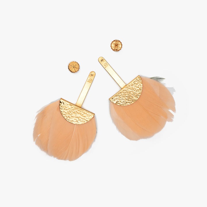 LIMELIGHT GRECIAN FEATHER EARRINGS