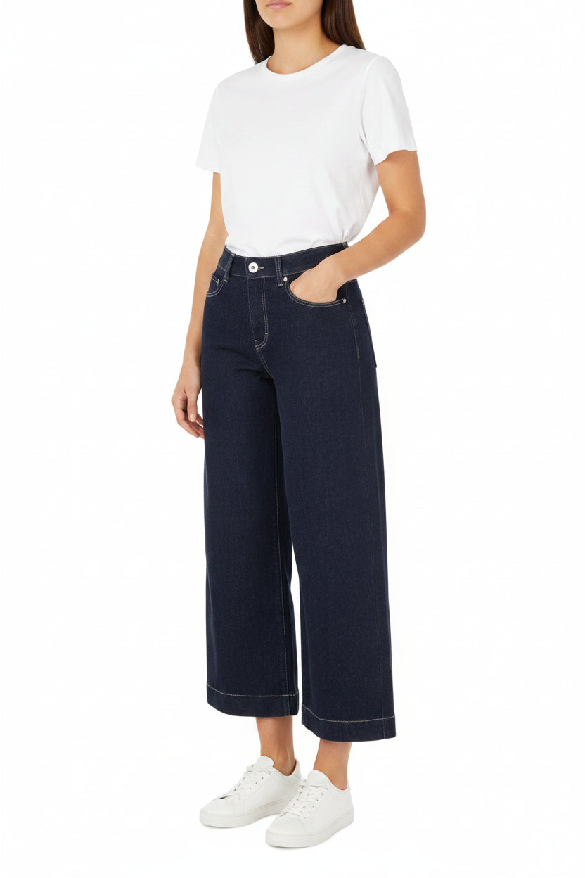 DREAM CULOTTE POCKET JEANS - FASHION RINSED WASH