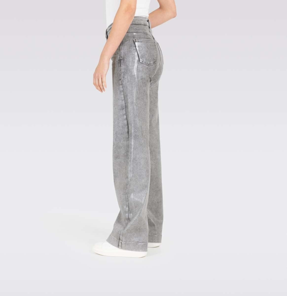 DREAM WIDE AUTHENTIC JEANS - SILVER COATED