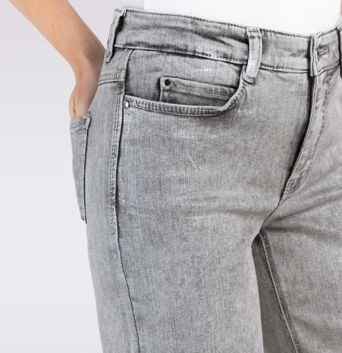 DREAM WIDE AUTHENTIC JEANS - SILVER COATED