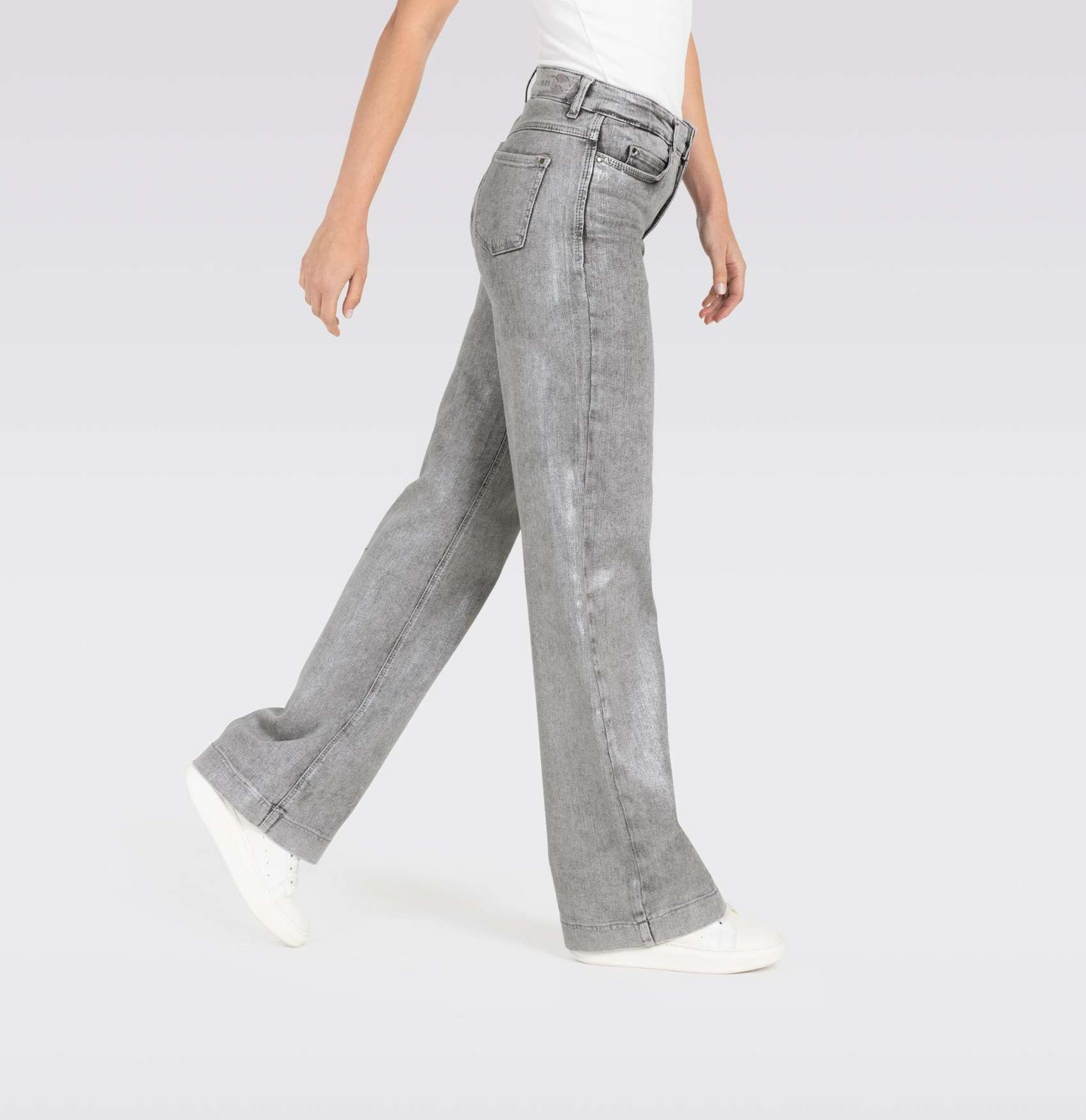 DREAM WIDE AUTHENTIC JEANS - SILVER COATED