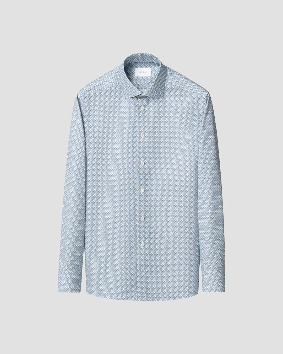 LIGHT BLUE COCKTAIL PRINT SIGNATURE TWIL SHIRT