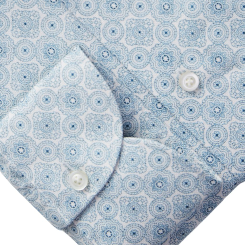 HARVARD MANDALA PRINT SHIRT - LIGHT PASTEL BLUE
