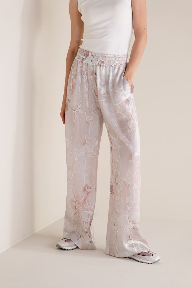 WATER LILY PRINT FLOWY TROUSER