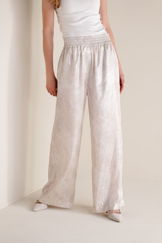 WATER LILY PRINT FLOWY TROUSER