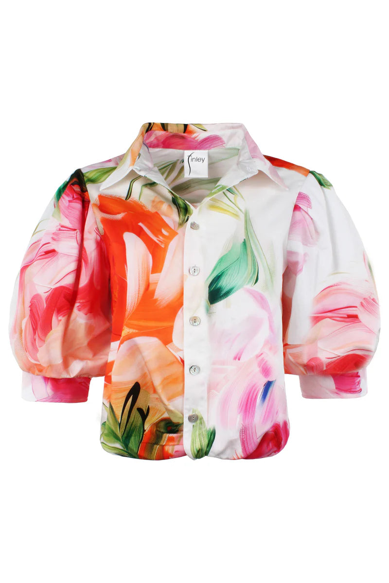 BOMBA FLORAL SHIRT - ORANGE/PINK