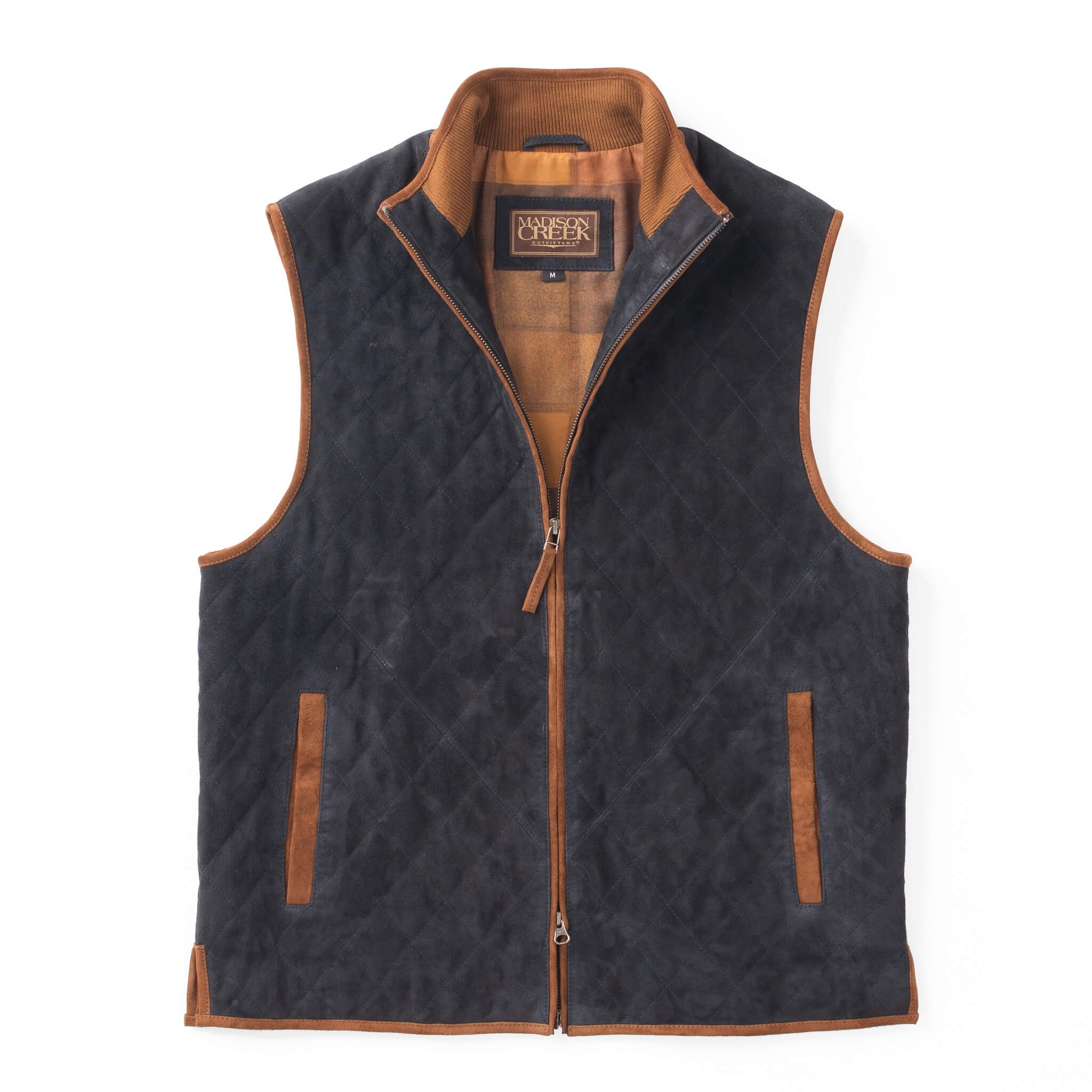 Suede quilted vest hotsell