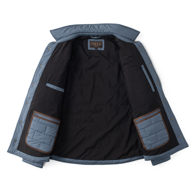 SILVERTON NYLON SHIRT JACKET - CADET BLUE