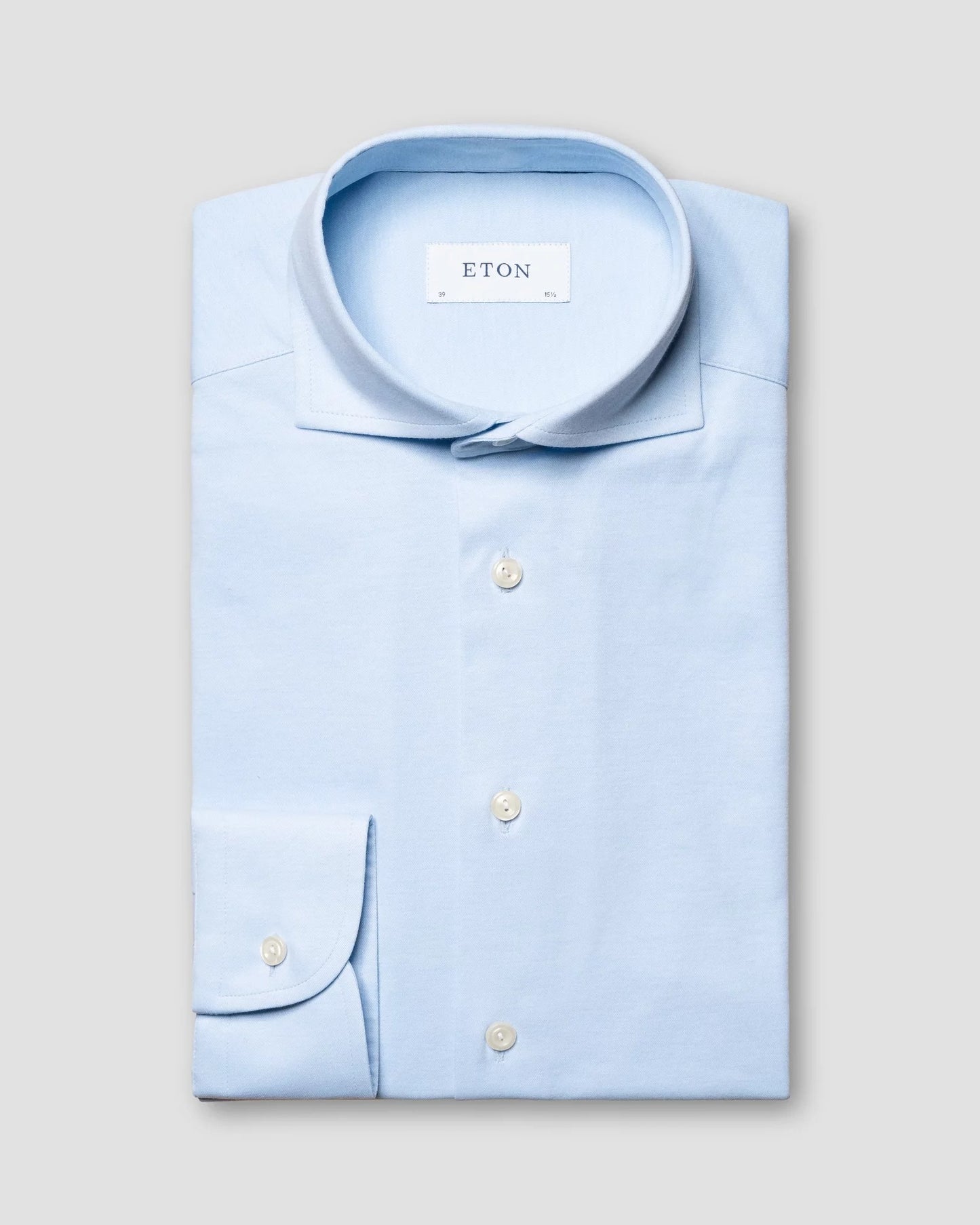LIGHT BLUE FLOUR WAY STRETCH COTTON SHIRT