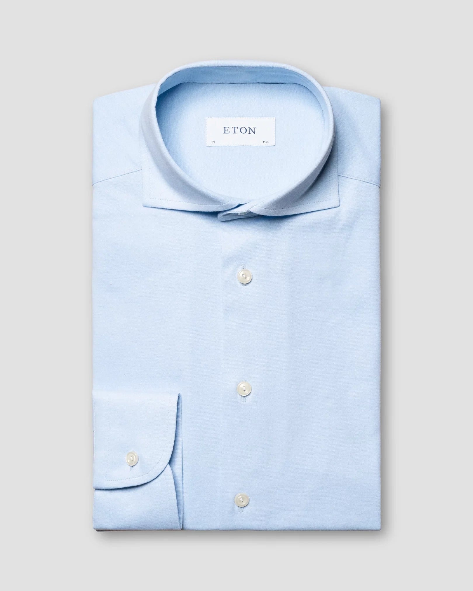 LIGHT BLUE FLOUR WAY STRETCH COTTON SHIRT