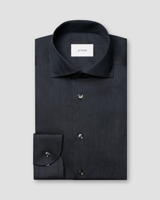 NAVY SOLID SIGNATURE FLANNEL SHIRT