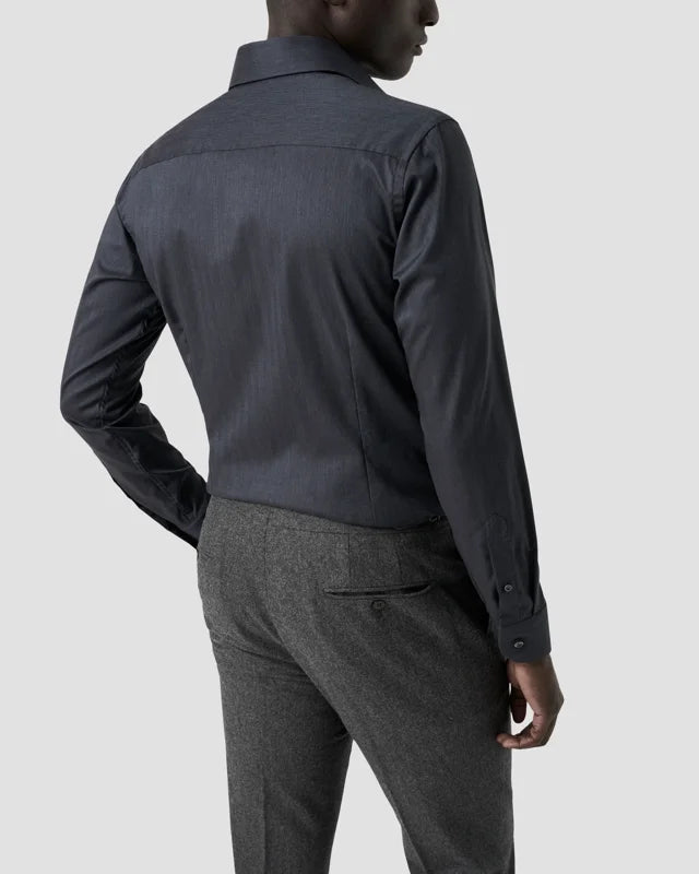 NAVY SOLID SIGNATURE FLANNEL SHIRT