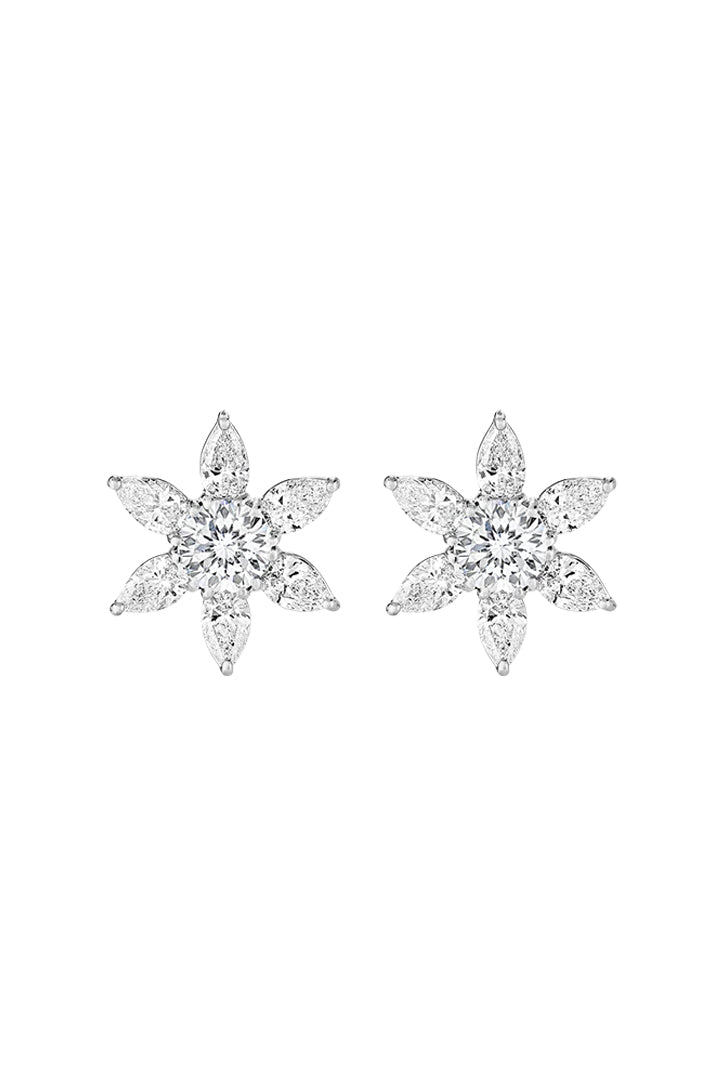 18K WG STELLE STUD 2X.25 CENTO