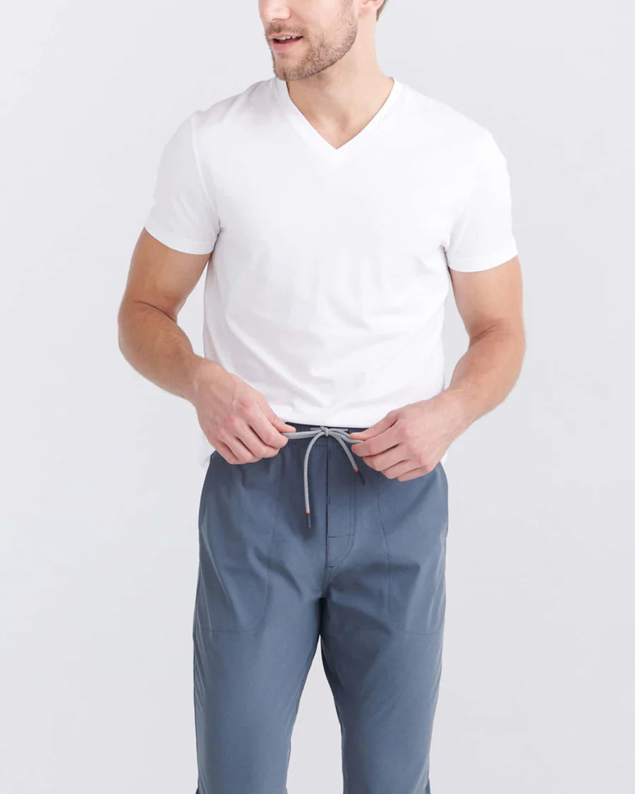 DROPTEMP COOL COTTON V-NECK UNDERSHIRT - WHITE