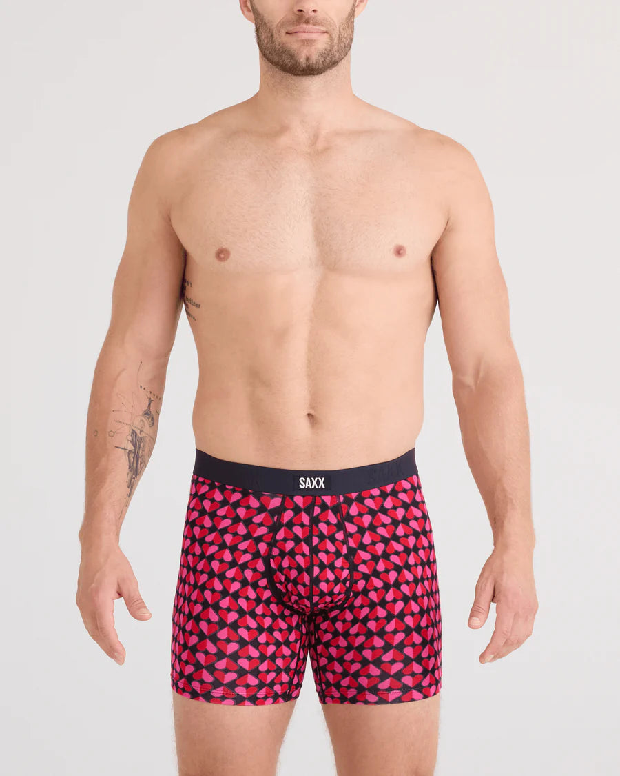 VIBE XTRA BOXER BRIEF - LOVE CHECK BABY BLACK