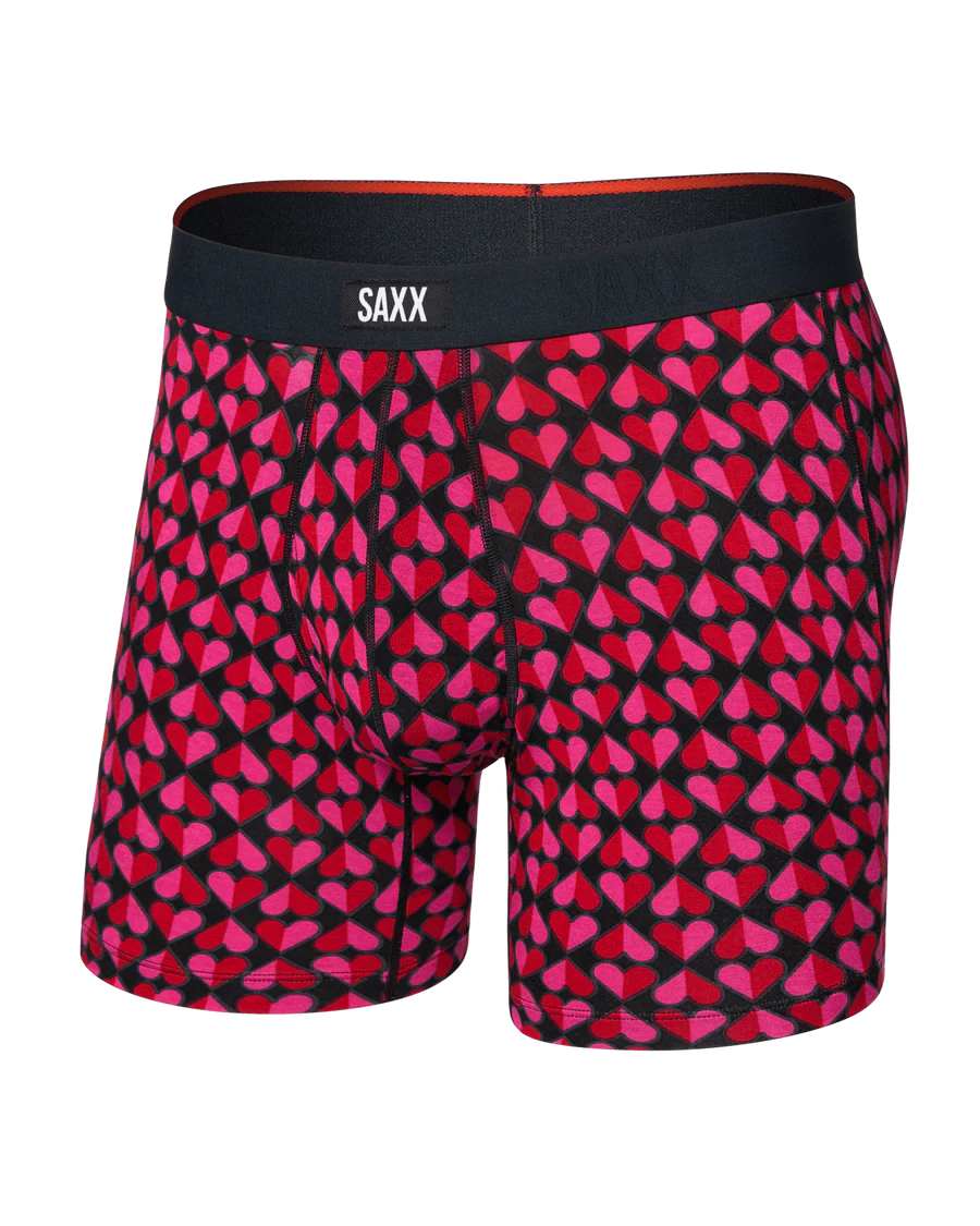VIBE XTRA BOXER BRIEF - LOVE CHECK BABY BLACK
