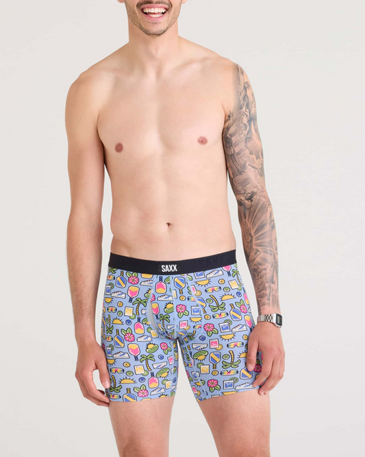 VIBE BOXER BRIEF - PICKLEBALL PARADISE BLUE