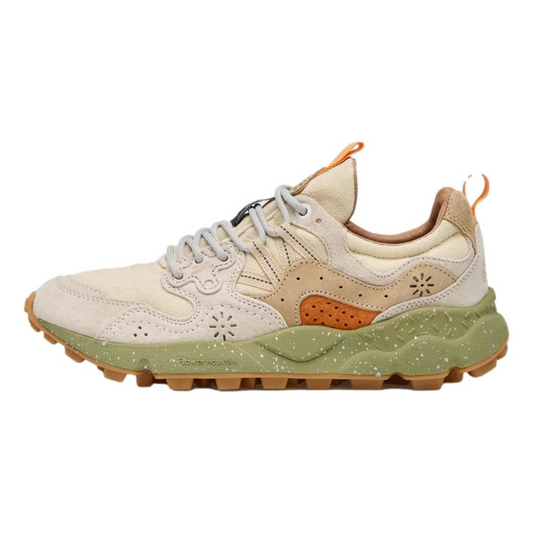 YAMANO 3 UNI SUEDE CANVAS SNEAKER - MILK/BEIGE