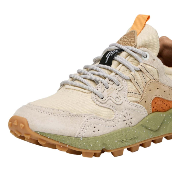 YAMANO 3 UNI SUEDE CANVAS SNEAKER - MILK/BEIGE