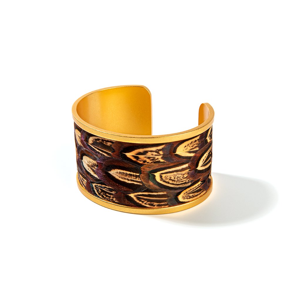 WALKER WIDE CUFF FEATHER BRACELET