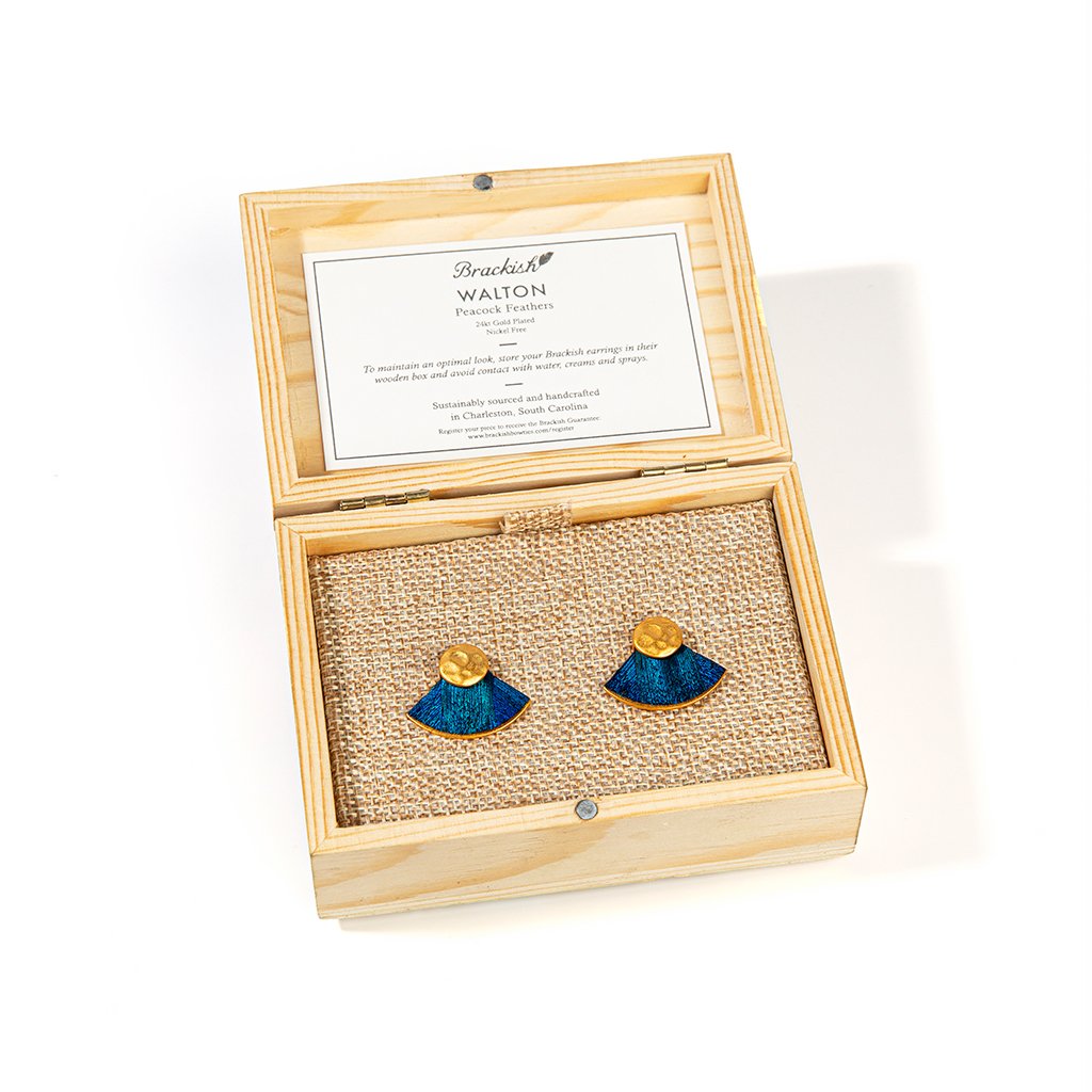 WALTON FEATHER EARRINGS