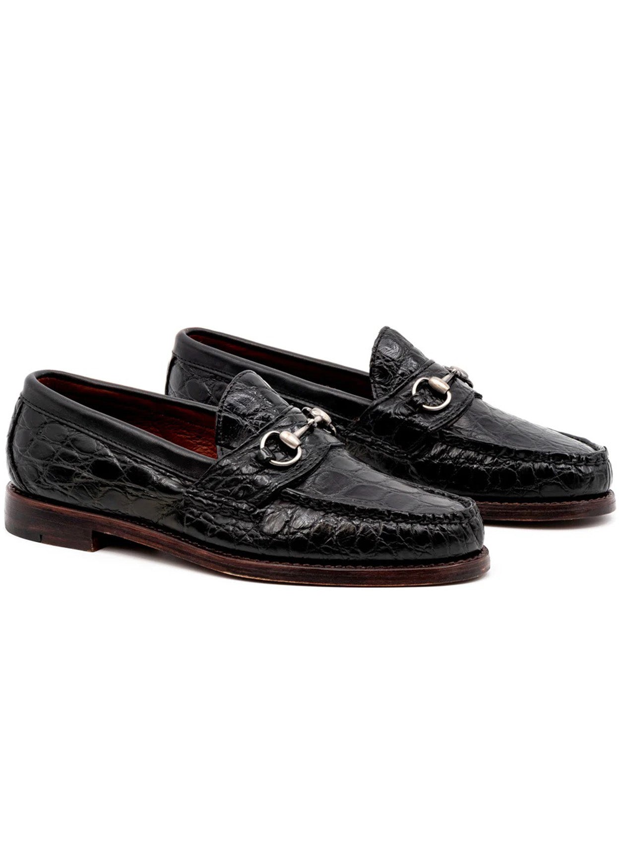 JACOB ALLIGATOR HORSE BIT LOAFER SHOE