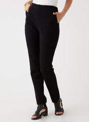 CLASSIC STRAIGHT LEG PANTS - BLACK