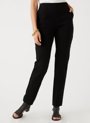 CLASSIC STRAIGHT LEG PANTS - BLACK