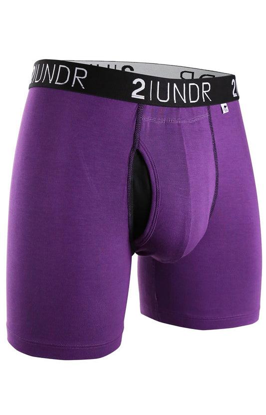 SWING SHIFT 6" BOXER BRIEF - PURPLE