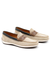 SEASIDE PENNY LOAFER SHOE - OYSTER
