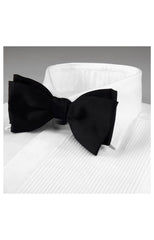SOLID PLEATED DRESS SHIRT - WHITE
