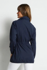 ISABELLE NAVY WINDBREAKER JACKET